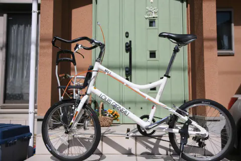 ブルホーンハンドル仮固定