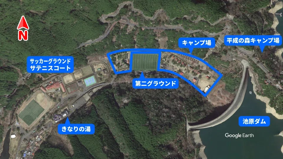 きなりの郷 Google Earth衛星画像