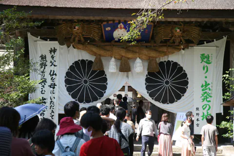 熊野大社の混雑