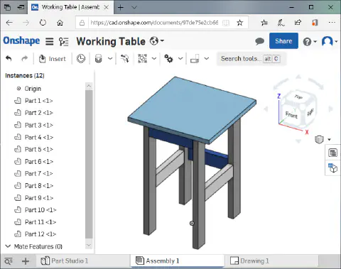 アセンブリにPart Studioの部品を配置
