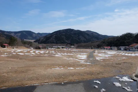 スキー場を上から見る