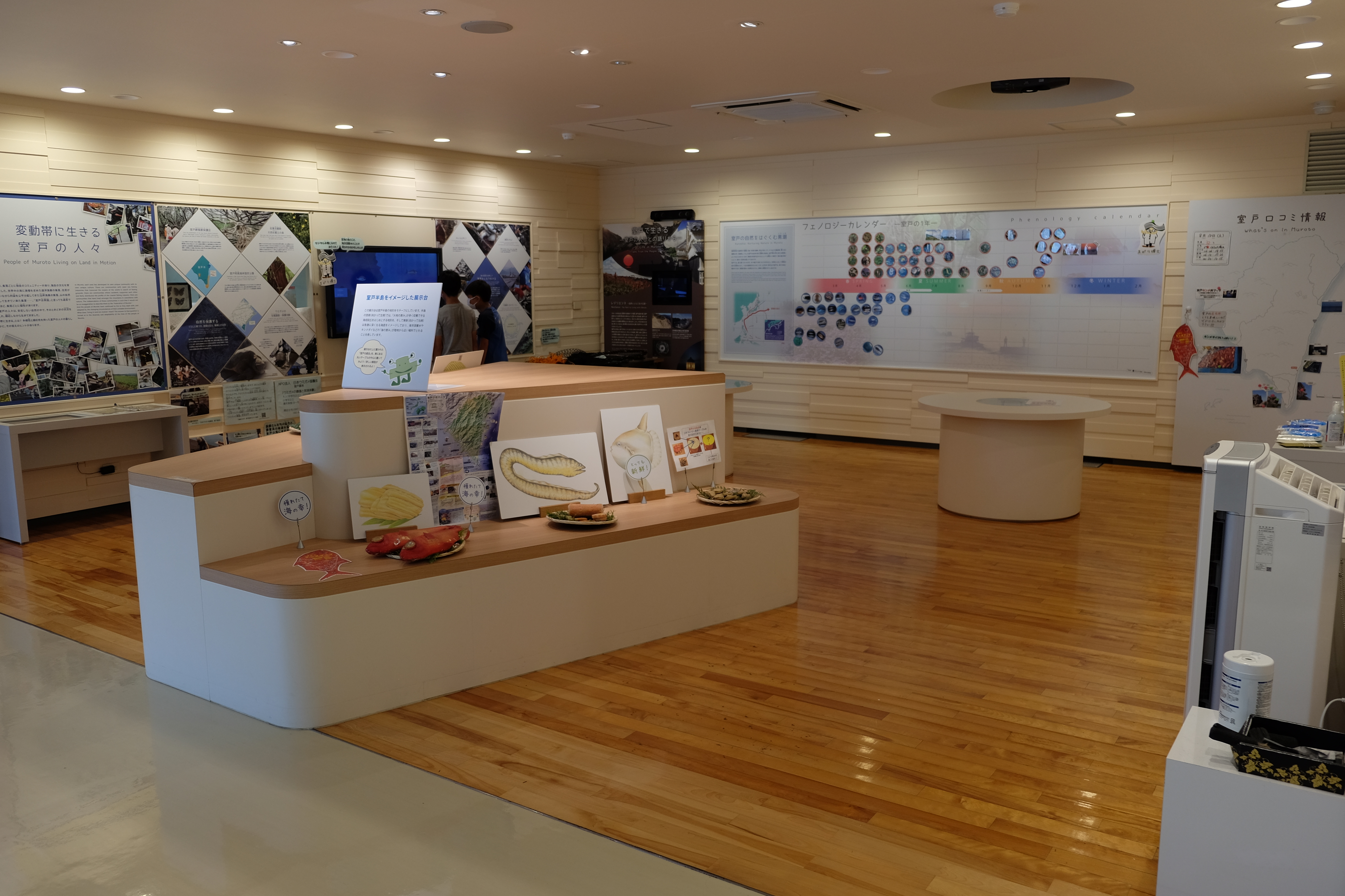 室戸世界ジオパークセンター内の展示